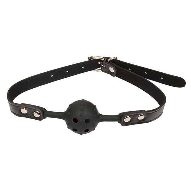 Безопасный силиконовый кляп с открытым ртом, шарик с отверстиями, ограничения для бондажа, секс-игрушки для женщин, кляп для раба с открытыми отверстиями для пар 