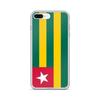 Coque iPhone - Drapeau Togo - iPhone 8 Plus - Souple - Multicolore - Verticale