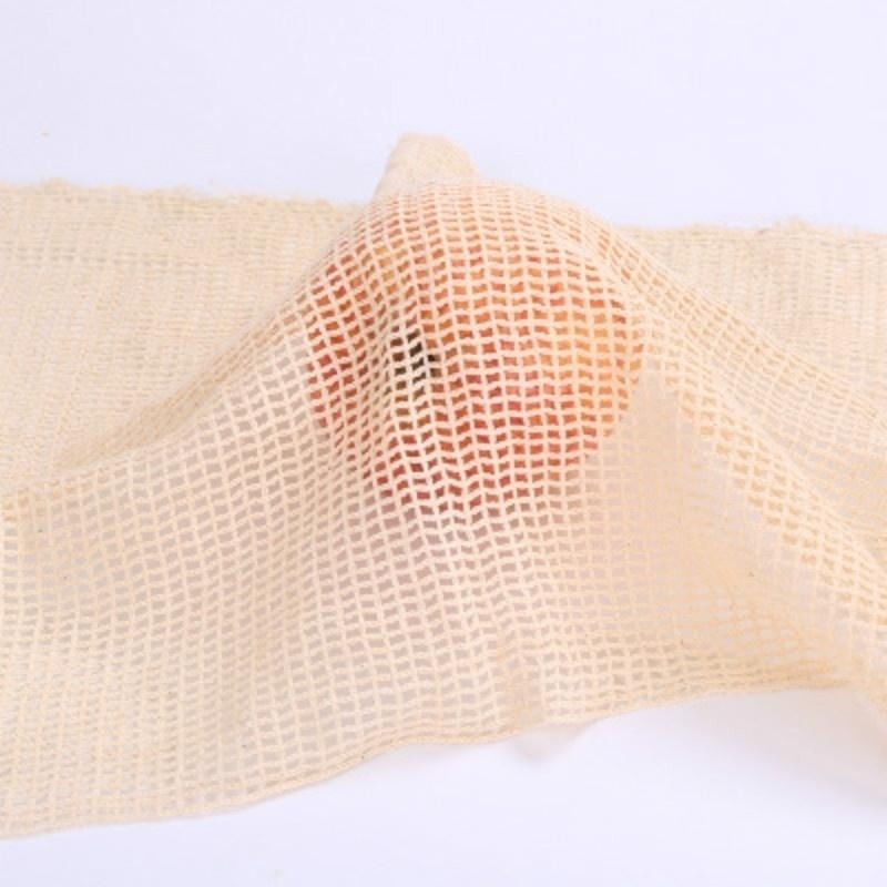 S / M / L Многоразовая сумка для продуктов, которую можно стирать, экологически чистая, натуральная хлопковая сетчатая сумка