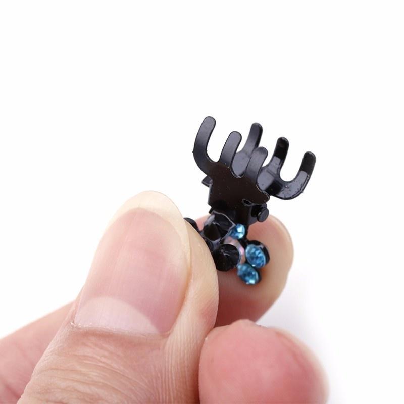 Зажимы для волос с камнями горного хрусталя