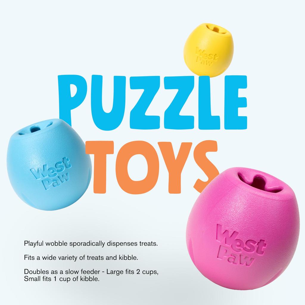 Игрушка West Paw Dog Мяч Zogoflex Echo Rumble Jungle Зеленый Размер S