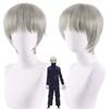 30CM Anime Jujutsu Kaisen Toge Inumaki Wig Cosplay Costume Heat Resistant Synthetic Hair Men Women Wigs