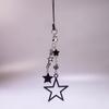 Cute Black Star Phone Chain Sweet Cool Phone Charms Pendant Kawaii Keychain Strap Lanyard With Star Bead Cartoon Accessories