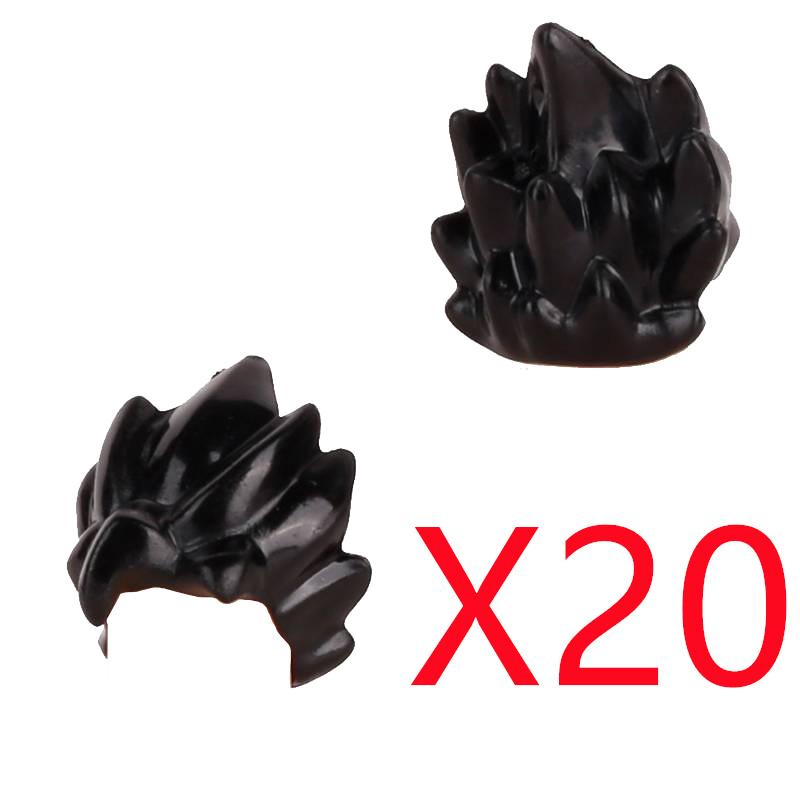 MOC Городские строительные блоки Части тела фигурок Креативные аксессуары Длинные волосы Коричневые Черные Золотые Мини-кирпичики Совместимая игрушка Подарок k030