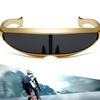 One-piece Mirror Women Eyeglass Electroplated Steampunk Sunglasses Cool Blocking Sunglasses Men