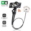 Двусторонний ротационный эндоскоп с шарнирным промышленным эндоскопом 8,5 мм, змеиная камера для осмотра автомобилей с 8 светодиодами для IOS Android