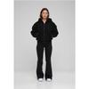 Sweatshirt à capuche zippé - Urban Classics - Oversize Sherpa - Noir - Femme - Manches longues