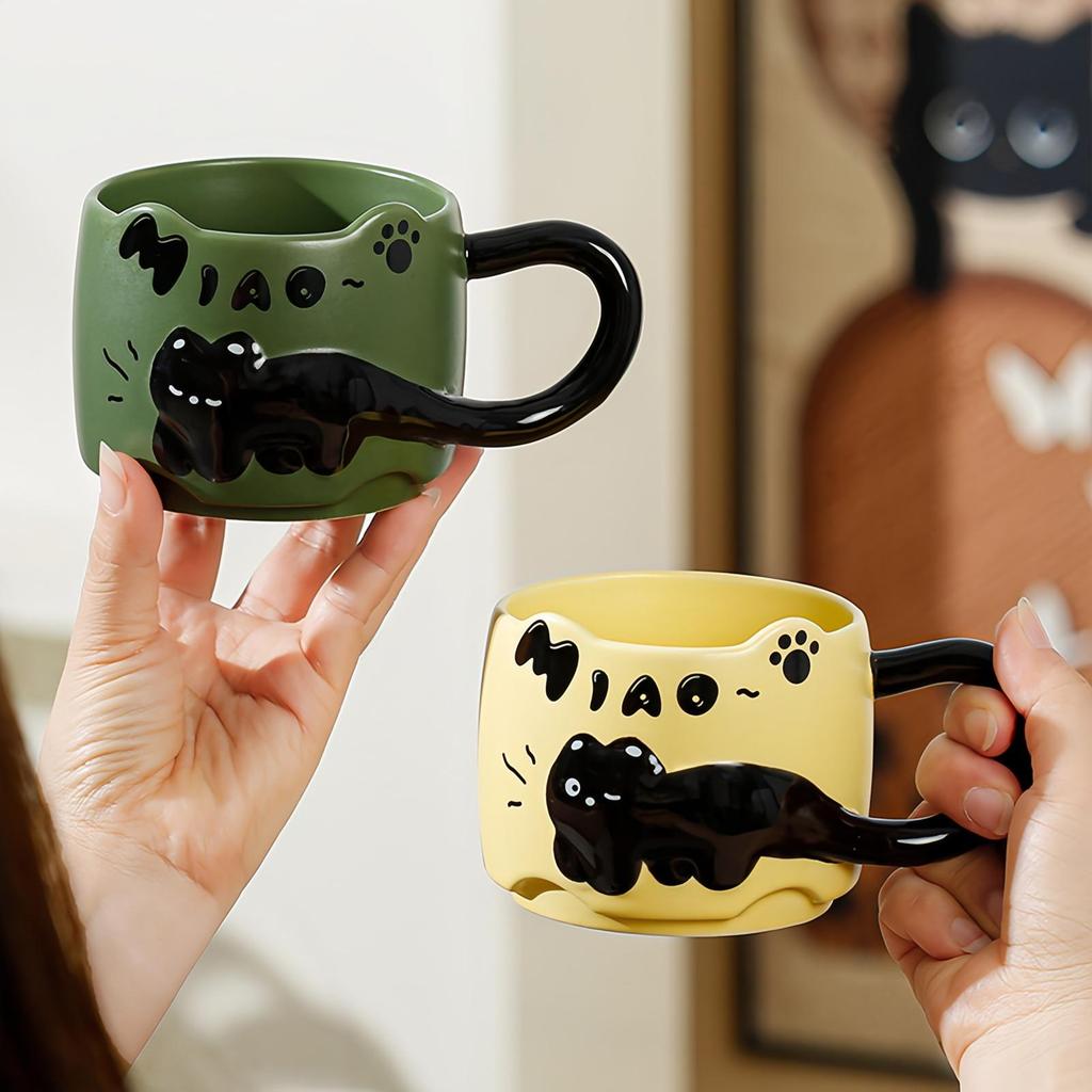 Кружка Cat Stacking Mug Креативная кружка Домашняя кружка Набор керамических кофейных кружек
