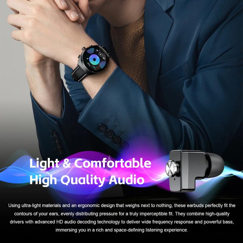 2026 2-in-1 Smart Watch with Earbuds NFC Smartwatch TWS Bluetooth Earphone Heart Rate Blood Pressure Monitor Bluetooth Call Sport Fitness Watch
