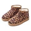 2024 High Quality Women's Shoes Ankle Women's Boots Warm Snow Boots Women Leopard Print Round Toe Slip On Flat with Shoes Women