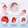 Игрушка для прорезывания зубов у детей от 0 до 24 месяцев. Облегчает боль в деснах с помощью прорезывателя в форме клубники. Пищевой силикон. Легко моется. Игрушка-поезд для облегчения прорезывания зубов.