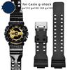 Для Casio G-shock Черно-золотой GA-110 GA-100 GA-120 Ga140 ga700 400 Резиновый силиконовый спортивный ремешок для часов Мужской резиновый ремешок для часов 16 мм
