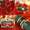 Рождественский набор браслетов из бисера с подвесками в виде букв и звезд