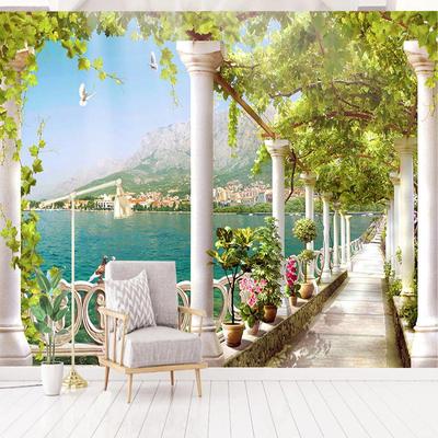 Настенные обои 3D Природа Пейзаж Озеро Фото Настенная живопись Гостиная Туристическое живописное место Фон Настенный декор Фреска Papel De Parede