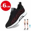 Man Sneakers Height Lift Insoles 6cm Inserts for Men Elevator Shoes Taller Hidden Heels Breathable Casual Heightening Shoes
