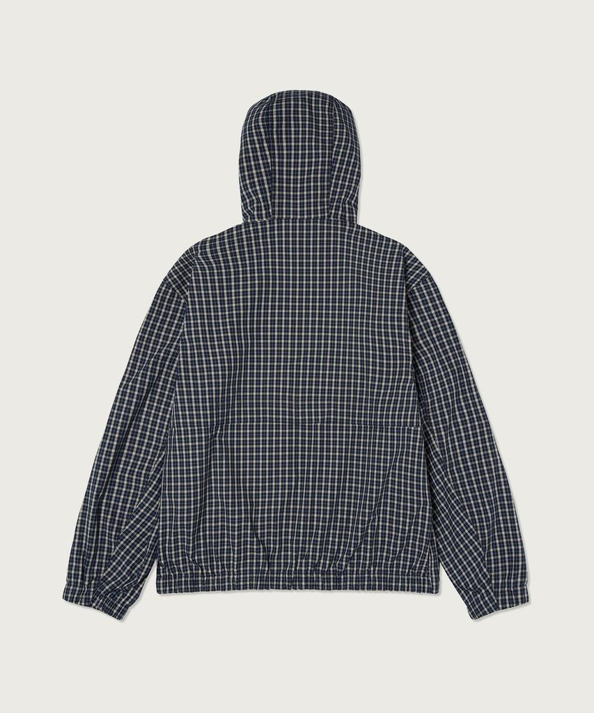 CHAMPION Check Cotton Windbreaker Navy