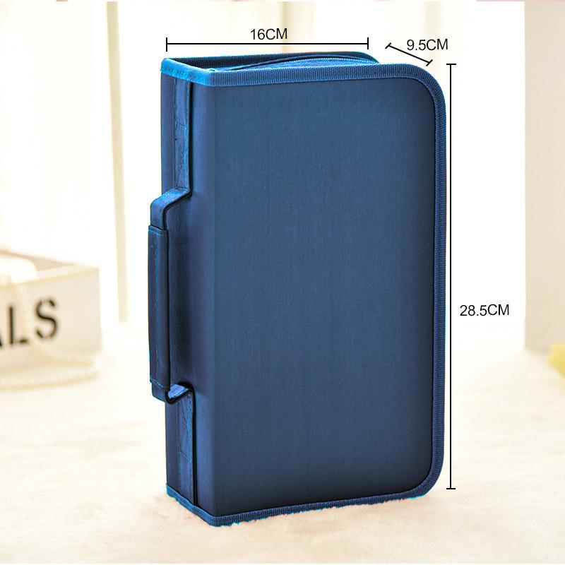 Сумка для хранения 128 CD/DVD Blu-ray дисков из мерсеризованной ткани