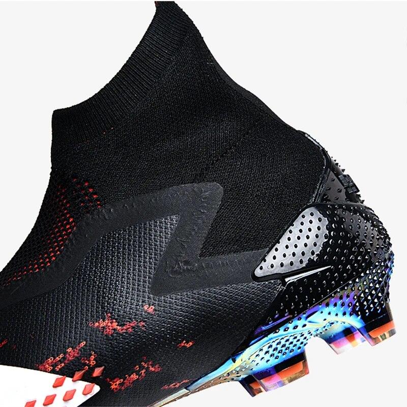 Модная футбольная обувь, дешевая спортивная обувь, оптовая продажа, футбольные бутсы с высоким голеностопным суставом для мужчин