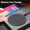2 шт. Универсальное беспроводное зарядное устройство 5 Вт/10 Вт зарядное устройство для телефона Беспроводная быстрая зарядка автомобильный телефон зарядное устройство для