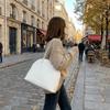 Versatile Style Shell Shoulder Bag Soft Handheld Shoulder Bag New PU Leather Tote Bag  Shopping Bag