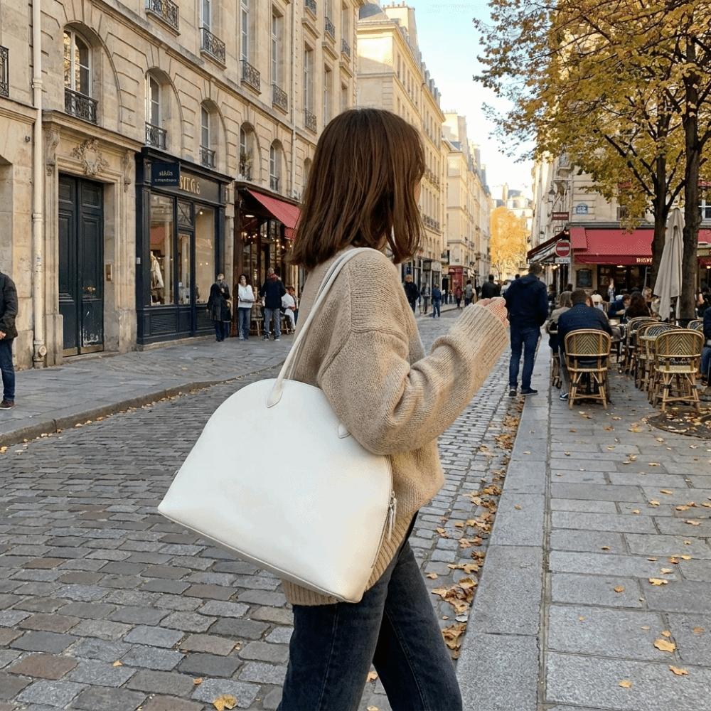 Versatile Style Shell Shoulder Bag Soft Handheld Shoulder Bag New PU Leather Tote Bag Shopping Bag