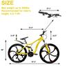 26-Inch Full Suspension Mountain Bike – 21-Speed Shimano Gear MTB with Dual Disc Brakes, Steel Frame Bicycle for Kids & Adults