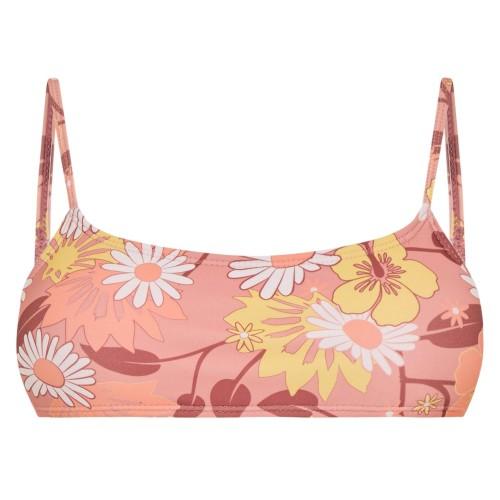 Brave Soul Womens/Ladies Floral Square Neck Bikini Top