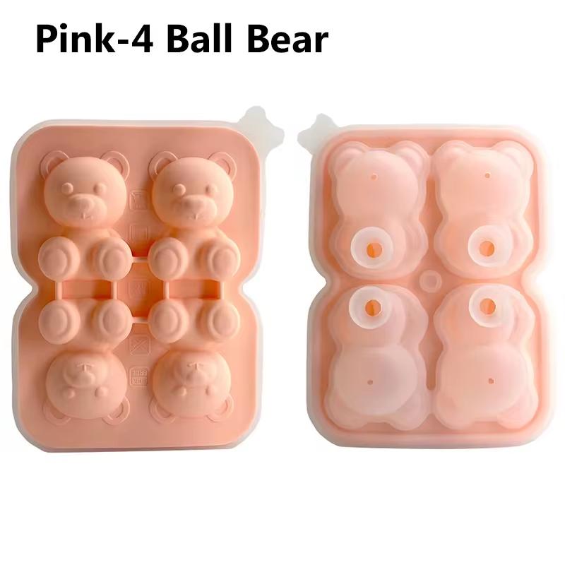 Форма для кубиков льда в виде милого медвежонка. Знаменитый в Интернете инструмент для шлифовки кубиков льда. Форма для кубиков льда, которая легко выпадает. Форма для мороженого.