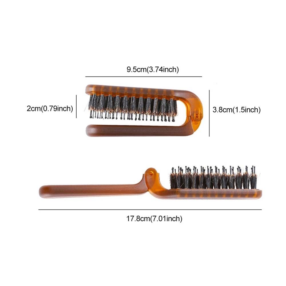 Accessories Hairdressing Compact Bristle Hair Brush Bristle Comb Foldable Comb Hair Styling Tool