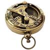 Small Brass Golden Sundial Compass Engraved Gift, Custom Brass Adventurers Collectors