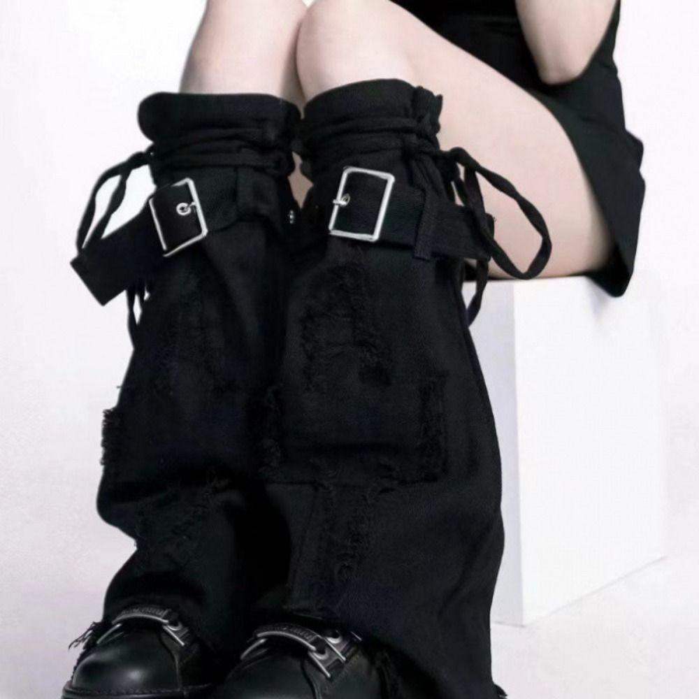 Punk Leg Warmer Harajuku Calf Gaiters Socks Women Leg Sleeve