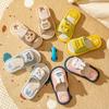 Fashion Litfun New Kids Slippers Linen Home Boys Girls Slippers Cartoon Rabbit Summer Indoors Kids Slides Comfort Non-slip Kids Sandals
