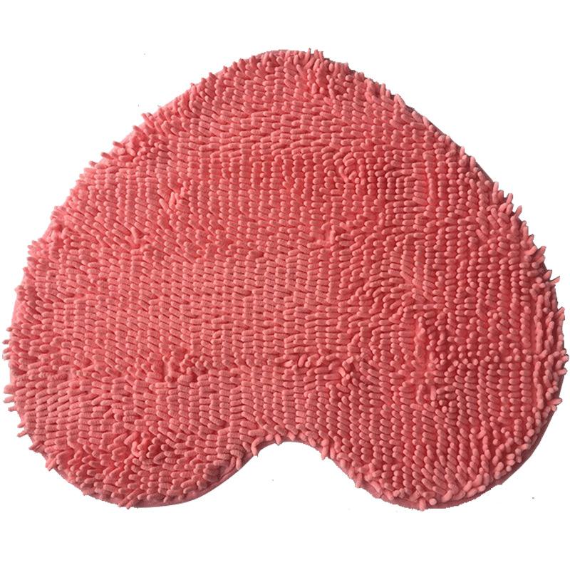 Heart-shaped Floor Mats 40x50cm Bathtub Absorbent Non-slip Mats Toilet Bathroom Wedding Carpet Household Products