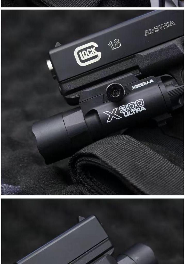 Тактический подствольный фонарь X300U для пистолета G17 Glock P1 - Высокояркий нейлоновый аксессуар.