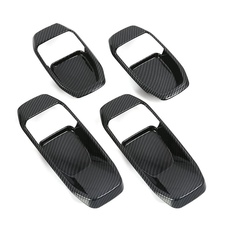 4 шт./компл., дверная ручка, чаша, наклейка, декоративные чехлы, внутренние молдинги, пригодные для Jeep Wrangler JL JT