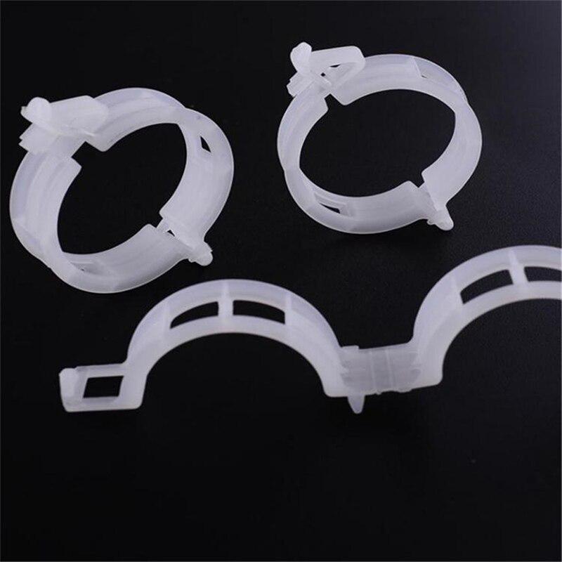  100pcs Plastic Garden Plant Flowers Tied Bundle Branch Clamp Clip Class Tools Fixing Accessories