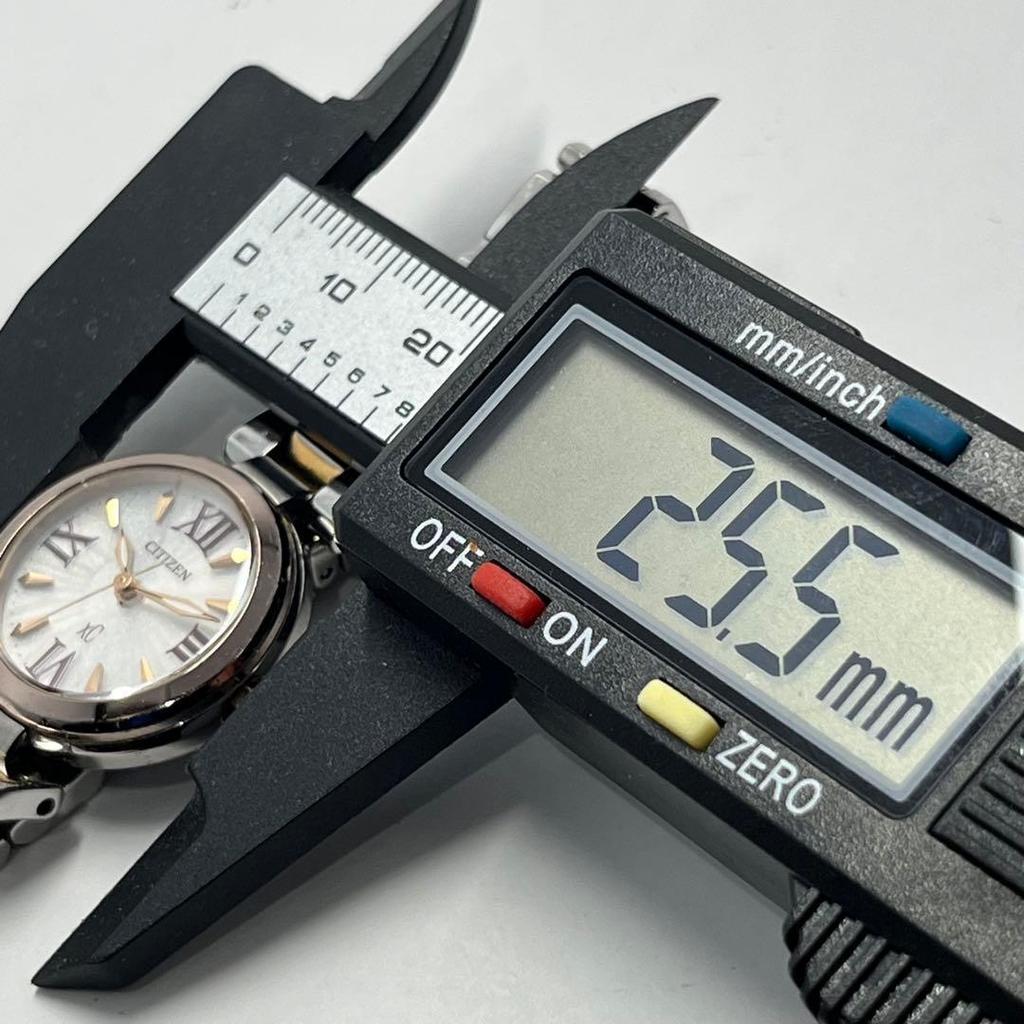 Used New battery, beautiful condition, Citizen Xc, Eco-Drive, radio-controlled watch, bi-color