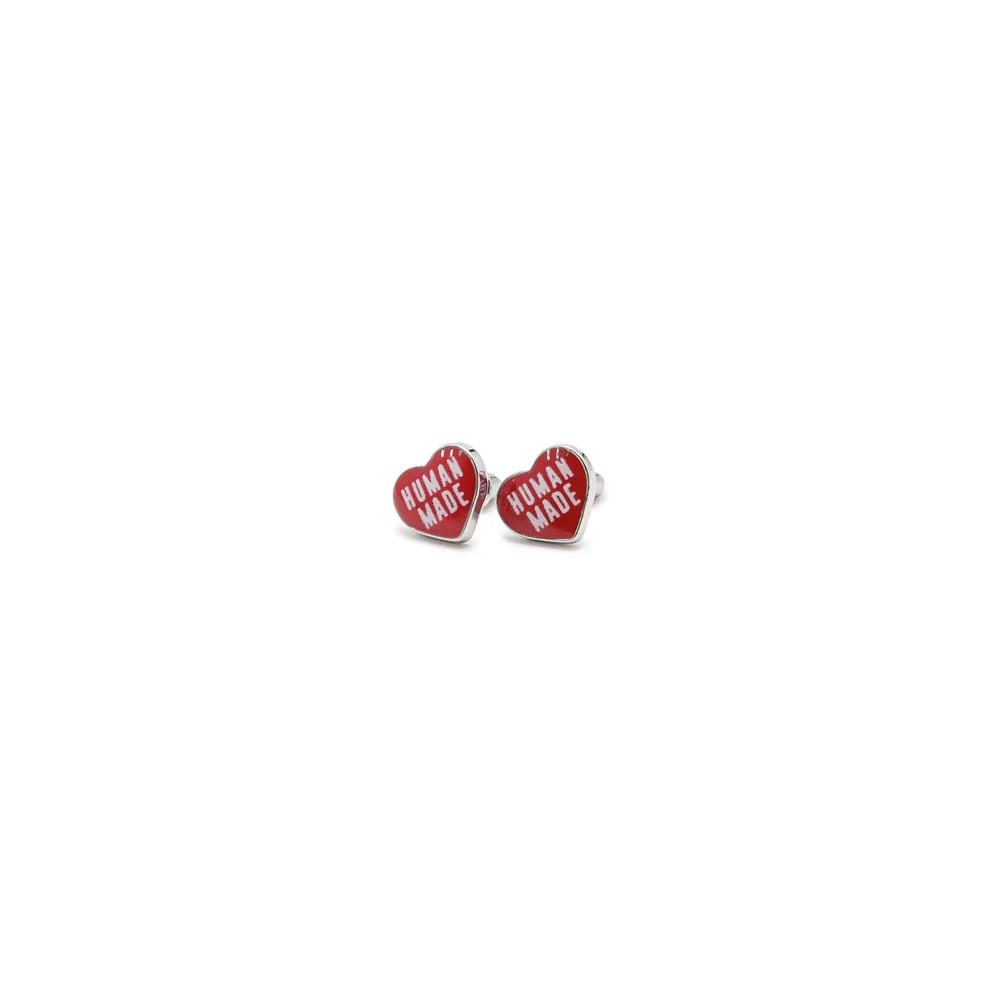 Серьги-сердечки HUMAN MADE Красные HM29GD156