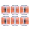 6Pcs Compact Wire Connectors ABS Copper Fast Connection Terminal Universal Wiring Conductors