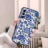 Восточный сине-белый чехол для телефона Samsung S26 S25 Edge S24 S23 S22 S21 Ultra Plus Fe A55 56 15 4G 5G Galaxy Силиконовая крышка
