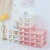 Desktop Cosmetic Storage Box Organizer Drawer Office Storage Rack Stationery Desk Pen Holder Bunny Drawer Organizer Cute Kawaii