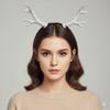 Realistic Antler Texture Deer Antler Headband Cosplay Horn Headwear  Festival Parade Headpieces