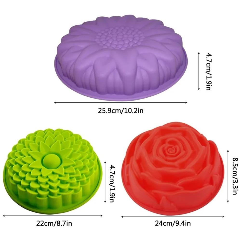 Силиконовые формы для выпечки цветов, силиконовые формы для кексов, желе, желатиновые формы, формы для кексов, формы для выпечки, 1 шт.