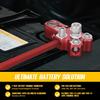 4-Way Lead Acid Battery Terminal Connector Clamps Battery Cable Ends For SAE/DIN/EN Tapered Top Post With 8AWG To 4/0 AWG, Positive & Negative Set,