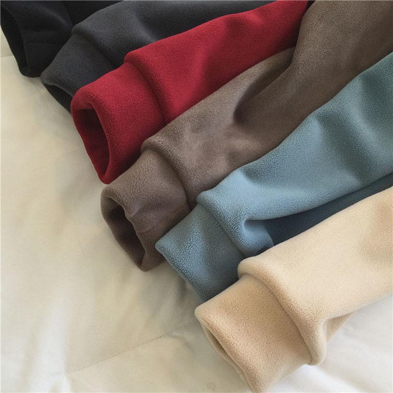 Зимняя женская флисовая куртка, модная корейская толстая куртка на молнии с высоким воротом и вышивкой, подходит для молодых женщин