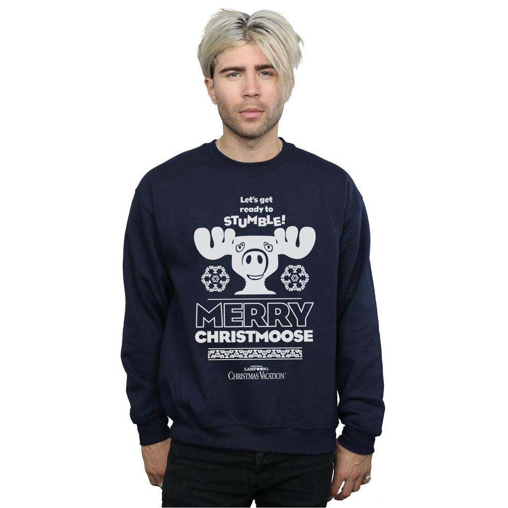 National Lampoon´s Christmas Vacation Mens Merry Christmoose Sweatshirt