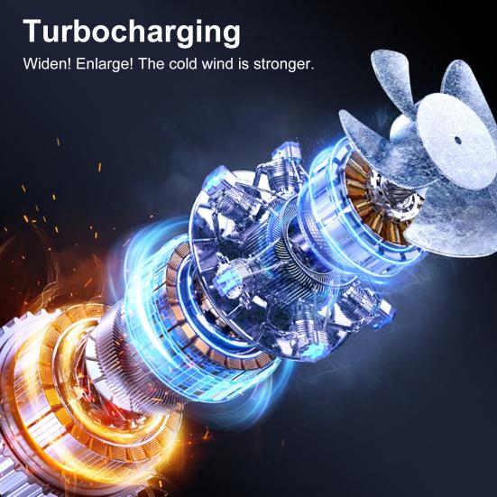 Mini Desk Fan LED Digital Display 100 Speed Adjustable Quiet USB Rechargeable Fan Home Office Outdoor Travel Portable Summer Cooling Fan