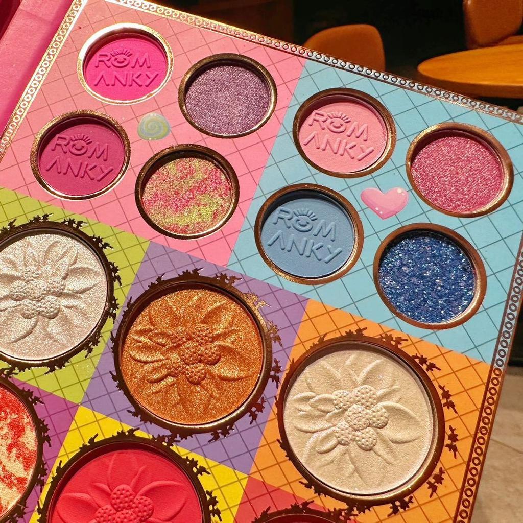 Палитра теней «три в одном», 41 цвет, многофункциональная палитра теней для сценических выступлений