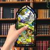 Gothic Arch Design Book Nook Multicolor Light-transmitting Table Setting  Home Decor
