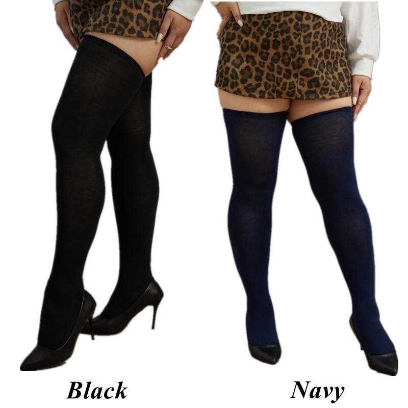 Женские носки выше колена больших размеров, носки до бедра большого размера